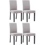 Hellgraue Moderne Esszimmerstühle ohne Armlehne aus Stoff Breite 0-50cm, Höhe 0-50cm, Tiefe 0-50cm 4-teilig 