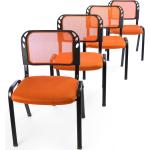 Orange Nexos Trading Konferenzstühle & Besucherstühle gepolstert 4-teilig 