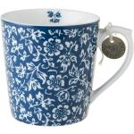 Blaue Blumenmuster Laura Ashley Kaffeetassen-Sets aus Porzellan 4-teilig 