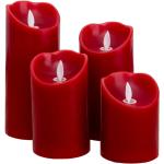 Reduzierte Rote Näve LED Kerzen mit beweglicher Flamme 4-teilig 