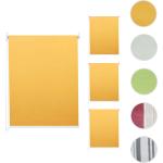 Gelbe Mendler Seitenzugrollos aus Textil 4-teilig 