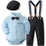 Blaue Taufanzüge mit Knopf aus Baumwollmischung für Babys 