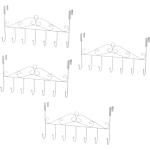 Weiße Moderne Türhaken aus Metall Breite 0-50cm, Höhe 0-50cm, Tiefe 0-50cm 