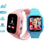 Schwarze Wasserdichte Smartwatches mit Touchscreen-Zifferblatt mit GPS mit LTE für Kinder 