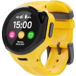 Gelbe Wasserdichte Emoji Smartwatches mit GPS mit 3G für Kinder 
