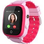 Rosa Wasserdichte Smartwatches mit Anruf-Funktion mit LTE für Kinder 
