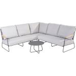 Reduzierte Anthrazitfarbene Moderne Runde Lounge Tische aus Aluminium 4-teilig 