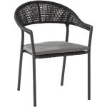 Reduzierte Dunkelgraue 4 Seasons Outdoor Gartenstühle Metall aus Aluminium rostfrei Breite 50-100cm, Höhe 50-100cm, Tiefe 50-100cm 