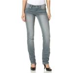 4Wards Jeans Kurz-Gr.20-21 Damen Stretch Hose Grau Vintage Stone Denim Pants L30
