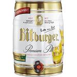4x Bitburger Premium Pils 5 Liter Partyfass 4,8% Vol.