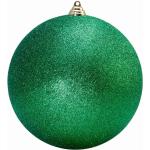 Apfelgrüne Runde Christbaumkugeln & Weihnachtsbaumkugeln aus Kunststoff 4-teilig 