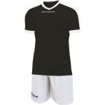 4XS Nero/Bianco|Givova Kit Revolution Fußball Trikot mit Shorts weiß schwarz
