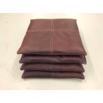 Braune Vintage Ledersitzkissen aus Leder Breite 0-50cm, Höhe 0-50cm, Tiefe 0-50cm 