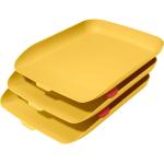 Gelbe Leitz Dokumentenablagen & Papierablagen DIN A4 aus Kunststoff stapelbar 