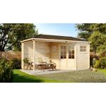 Reduzierte Alpholz 5-Eck Gartenhäuser aus Holz mit Terrasse 
