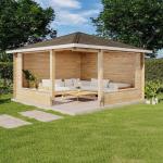Reduzierte Alpholz Design Gartenhäuser 40mm aus Massivholz 