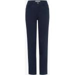 Blaue Unifarbene Atmungsaktive 5-Pocket Hosen mit Reißverschluss aus Baumwolle für Damen Größe L Tall 
