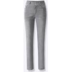 Hellgraue Casual Casual Looks Nachhaltige 5-Pocket Jeans mit Reißverschluss aus Baumwolle für Damen Größe XL Petite 
