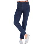 Dunkelblaue Casual 5-Pocket Jeans mit Reißverschluss aus Baumwolle für Damen Tall 