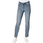 Blaue CRÉATION L 5-Pocket Jeans mit Reißverschluss aus Denim für Damen Größe XL 