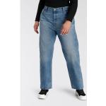 Reduzierte Indigofarbene LEVI'S 501 5-Pocket Jeans aus Denim für Damen Größe XS 
