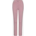 Hellrosa Unifarbene Atmungsaktive Slim Fit Jeans aus Denim für Damen Größe M Petite 