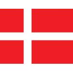 5 Stück "Flaggen und Banner" 50cm breit -selbstklebende "Dänemark" ES-FL-DEN-50-M-NL