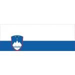 5 Stück "Flaggen und Banner" 50cm breit -selbstklebende "Slowenien" ES-FL-SWN-50-G-NL