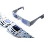 Silbergraue 3D Brillen 