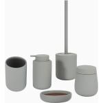 Graue Moderne Badaccessoires Sets aus Keramik 5-teilig 