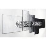 Schwarze Moderne Kunstdrucke aus Holz 5-teilig 