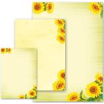Weißes Paper-Media Designpapier mit Blumenmotiv DIN A4, 50 Blatt aus Papier 