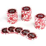 50 Poker-Chips Laser-Chips Ocean-Champion-CHIP Kanten abgerundet 12g Metallkern Poker Texas Hold'em Black Jack Roulette Token Jeton Wert 1-10000 wählbar (Wert 5)