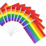 LGBT Gay Pride Regenbogenfahnen aus Stoff 50-teilig 