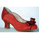 50s Robyn Pumps in Red Glitter