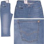 Hellblaue MAC Jeans Capri-Jeans aus Denim für Damen 