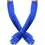 Royalblaue Damenfäustlinge & Damenfausthandschuhe aus Satin Einheitsgröße 