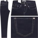 Dunkelblaue MAC Jeans Slim Fit Jeans aus Denim für Damen 