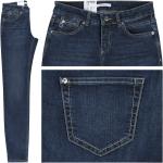 Dunkelblaue MAC Jeans Slim Fit Jeans aus Denim für Damen 