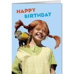 Moderne Pippi Langstrumpf Geburtstagskarten aus Papier 5-teilig 