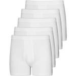 Weiße ESGE Feinripp-Unterhosen aus Baumwolle für Herren 5-teilig 