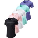 Reduzierte Pinke Kurzärmelige T-Shirts für Damen Größe XXL 5-teilig 