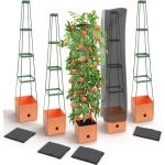 Grüne 150 cm Biogreen Pflanztürme 150 cm aus Terrakotta mit Wasserspeicher 5-teilig 
