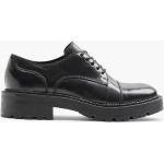 Reduzierte Schwarze Business 5th Avenue Dandy Schuhe mit Schnürsenkel aus Leder für Damen Größe 40 mit Absatzhöhe 3cm bis 5cm 