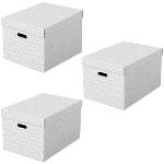 Weiße Esselte Boxen & Aufbewahrungsboxen 3-teilig 