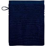 Marineblaue Dyckhoff Waschhandschuhe aus Baumwolle 16x21 