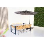 Graue Minimalistische Gartenmöbelsets & Gartengarnituren aus Polyrattan mit Armlehne Breite 100-150cm 