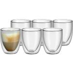 Reduzierte Dunkelbraune WMF Kult Glasserien & Gläsersets mit Kaffee-Motiv matt aus Glas doppelwandig 6-teilig 