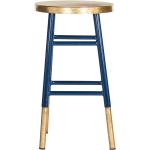 Reduzierte Marineblaue Runde Barhocker & Barstühle aus Holz stapelbar Breite 0-50cm, Höhe 0-50cm 