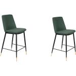 Grüne Barhocker & Barstühle aus Stoff gepolstert Breite 0-50cm, Höhe 50-100cm 